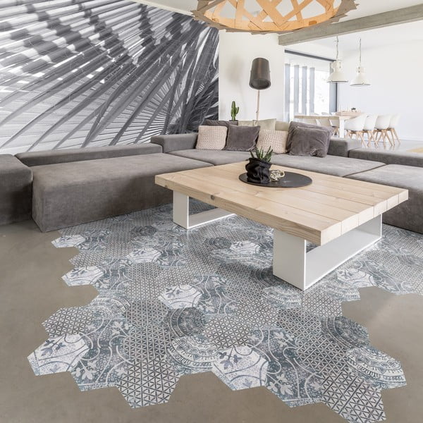 Súprava 10 samolepiek na podlahu Ambiance Quento, 40 × 90 cm-image-1