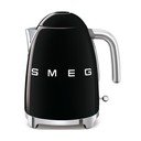 Čierna rýchlovarná kanvica z nehrdzavejúcej ocele 1,7 l Retro Style – SMEG