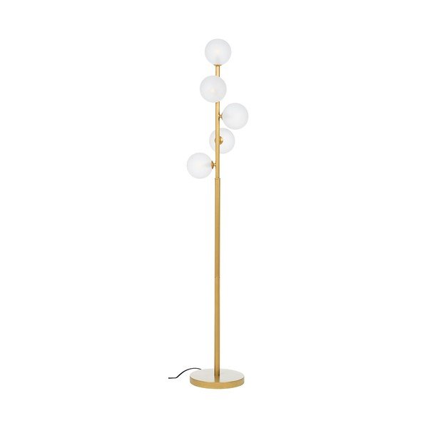 Stojacia lampa v zlatej farbe so skleneným tienidlom (výška  156,5 cm) Balls – Bizzotto