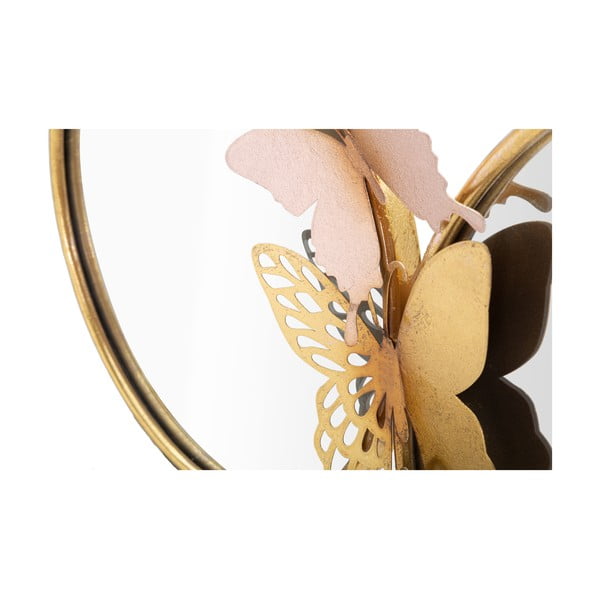 Nástenné zrkadlo v ružovo-zlatom dekore Mauro Ferretti Farfalle, 81 x 52,5 cm-image-3