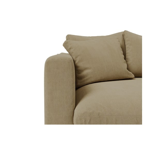 Béžové menčestrové kreslo Comfy – Scandic-image-1