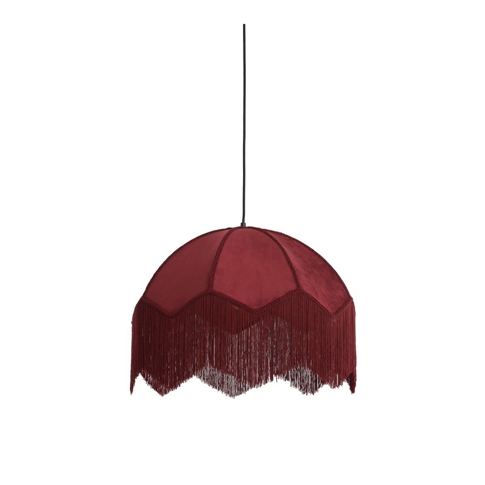 E-shop Vínové závesné svietidlo s textilným tienidlom ø 60 cm Malacia – Light & Living