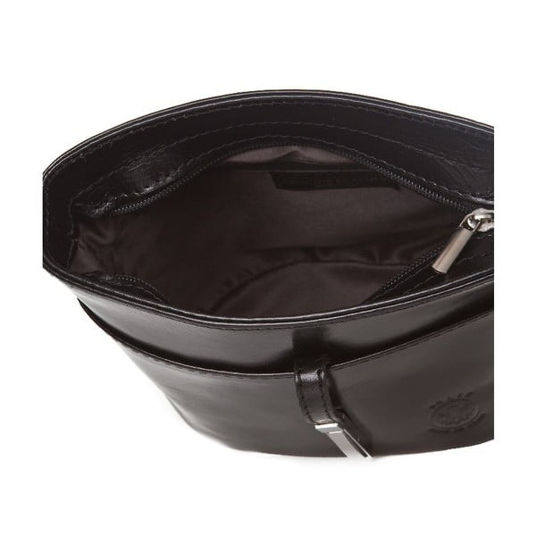 Čierna kožená kabelka Markese Severina-image-3