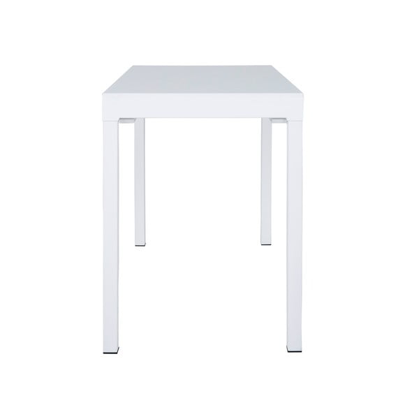 Biely jedálenský rozkladací stôl Canett Lissabon, dĺžka 110 cm