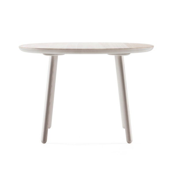 Sivý jedálenský stôl z masívu EMKO Naïve, ⌀ 110 cm-image-2