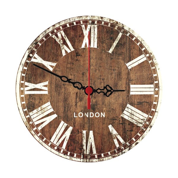 Nástenné hodiny Wooden London, 30 cm