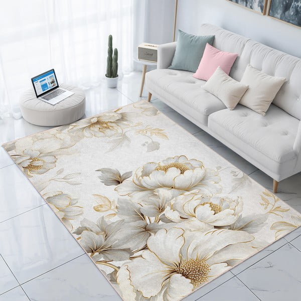 Krémový prateľný koberec 160x230 cm Soft and Gentle – Mila Home-image-2