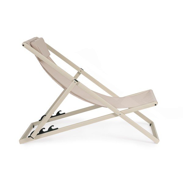 Béžové kovové záhradné ležadlo Taylor – Bizzotto-image-3