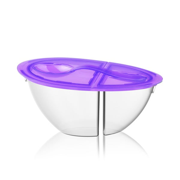 Prenosná miska na jogurt Flip N 'Pour Violet