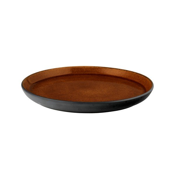 Čierny/jantárový dezertný kameninový tanier ø 21 cm Gastro Black/Amber – Bitz-image-3
