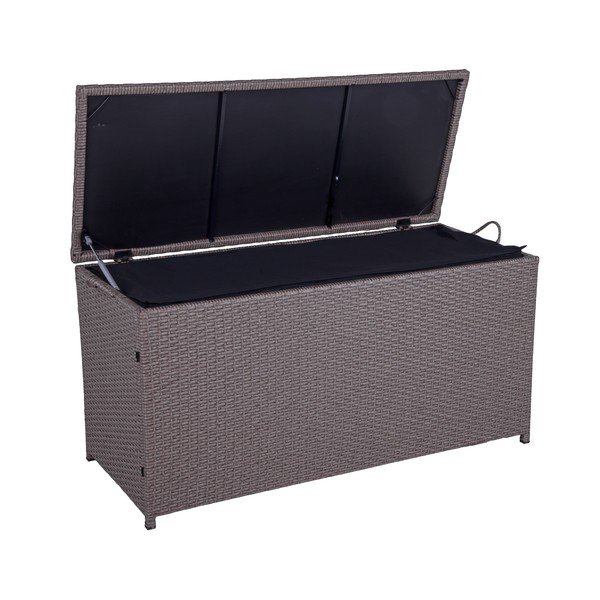 Hnedý záhradný úložný box Patras – Garden Pleasure-image-1