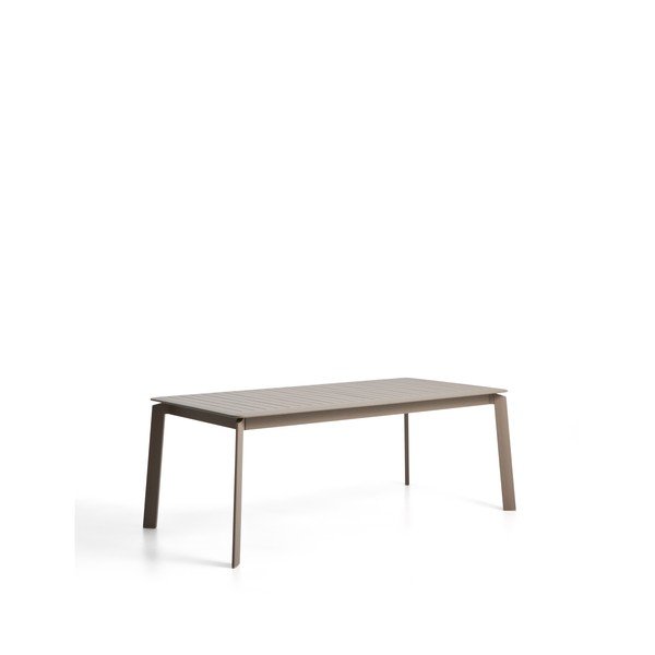 Kovový záhradný jedálenský stôl 100x205 cm Brela – Kave Home-image-4