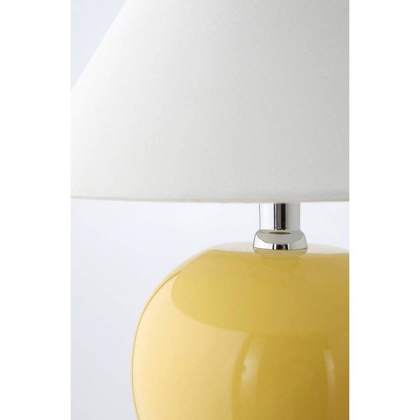 Žltá/krémovobiela keramická stolová lampa (výška  29 cm) Karamell – Jotex-image-3