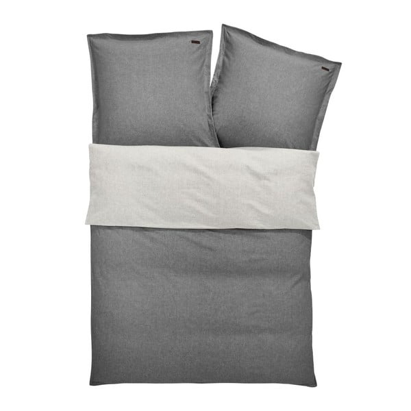 Obliečky Chambray Grey Art, 140x200 cm
