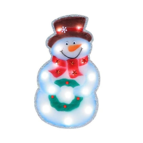 Svietiaca LED dekorácia Snowman Silhouette
