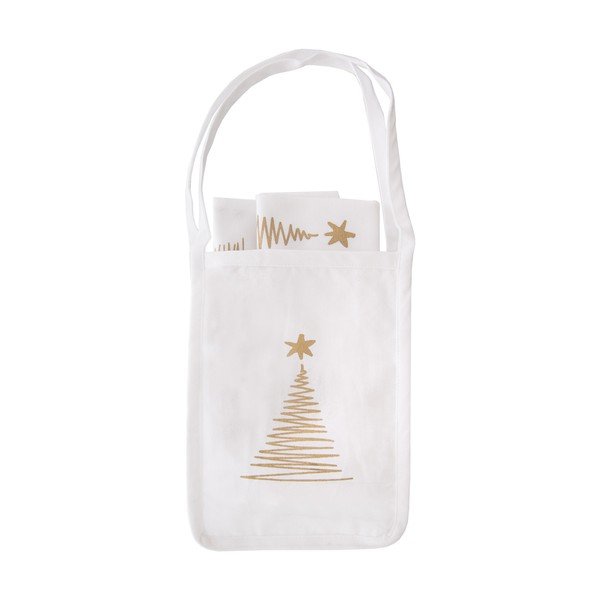 Bavlnené utierky s taškou s vianočným motívom v súprave 50x70 cm – Orion-image-4