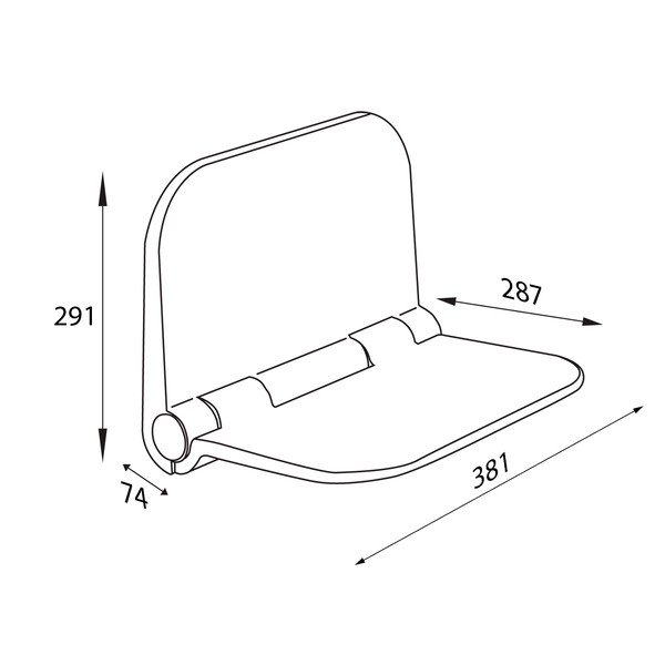 Sedadlo do sprchy Aqualine Dino – Sapho-image-3
