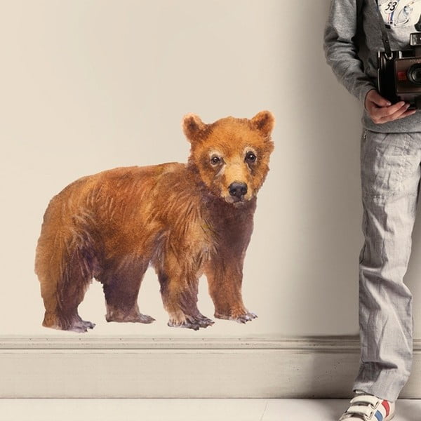 Samolepka na viac použití Bear,  50 x 46 cm