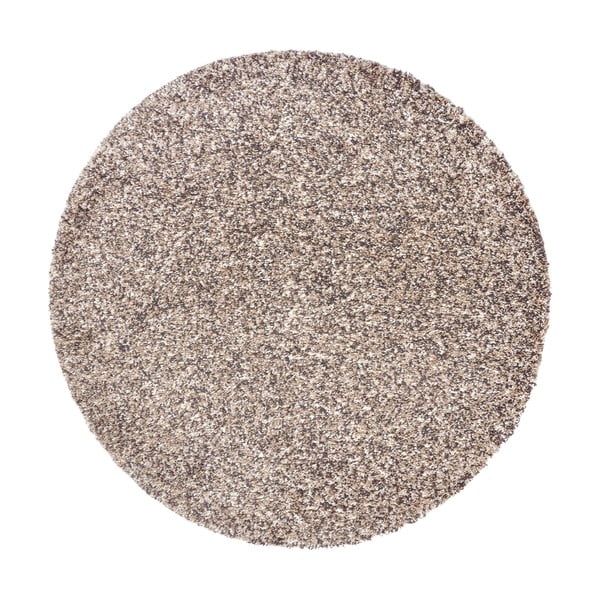 Béžový okrúhly koberec ø 120 cm Shag – Hanse Home