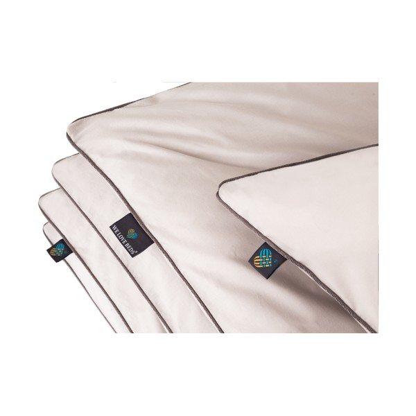 Svetlosivá bavlnená obliečka na vankúš WeLoveBeds Perla, 70 x 80 cm-image-1