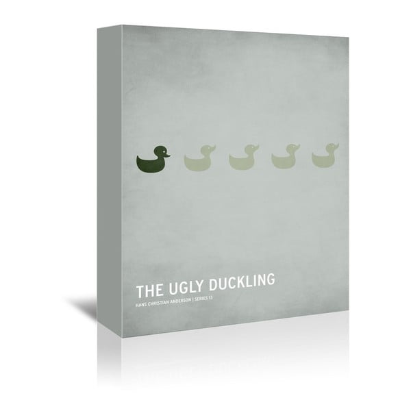 Obraz na plátne Ugly duckling With Text od Christiana Jacksona