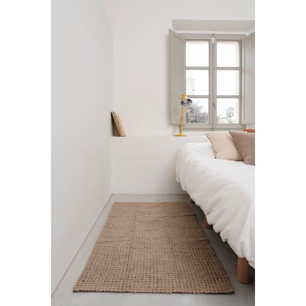 Prateľný/ručne tkaný vlnený koberec v prírodnej farbe 140x200 cm Unexpected Wool – Lorena Canals-image-2