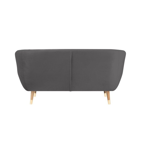 Sivá zamatová pohovka Mazzini Sofas Benito, 158 cm-image-4