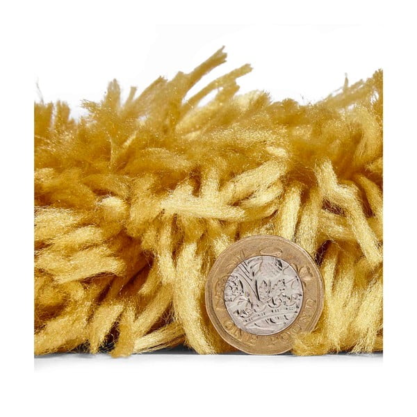 Žltý ručne tuftovaný koberec Think Rugs Polar PL Yellow, 80 × 150 cm-image-3