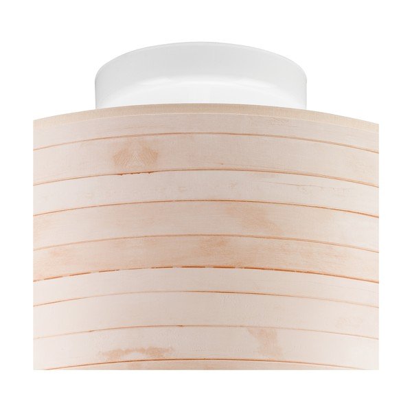 Svetlohnedé stropné svietidlo s textilným tienidlom ø 35 cm Print – LAMKUR-image-3