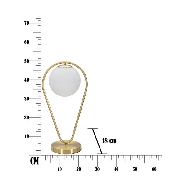 Stolová lampa v zlatej farbe Mauro Ferretti Glamy Drop-image-4