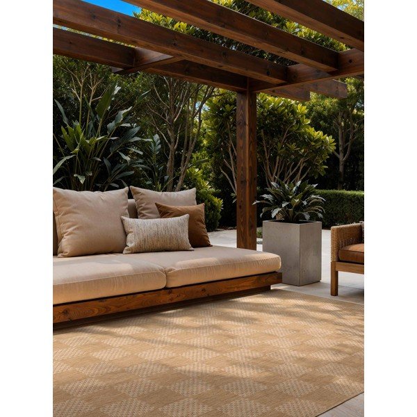 Krémovobiely/v prírodnej farbe vnútorný a vonkajší koberec 200x300 cm Haringey Dorothy – Ted Baker-image-1