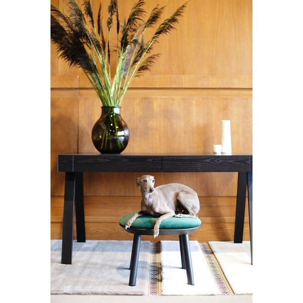 Zeleno-čierna zamatová podnožka EMKO Naïve-image-1