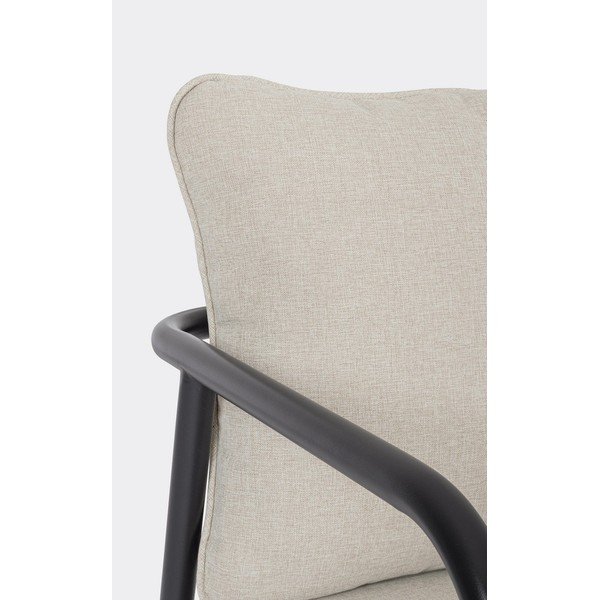 Béžová oceľová záhradná lounge súprava pre 4 záhradný  Ostuni – Bizzotto-image-2