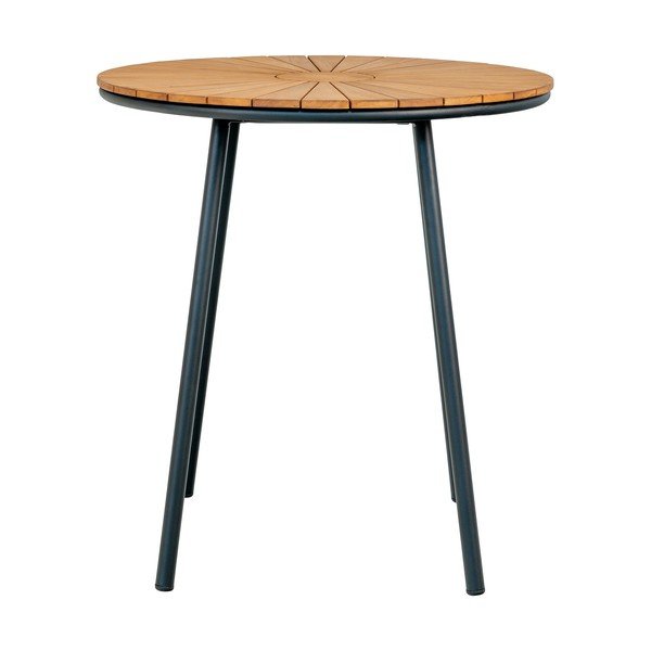Okrúhly záhradný jedálenský stôl z teakového dreva ø 70 cm Cleveland – House Nordic