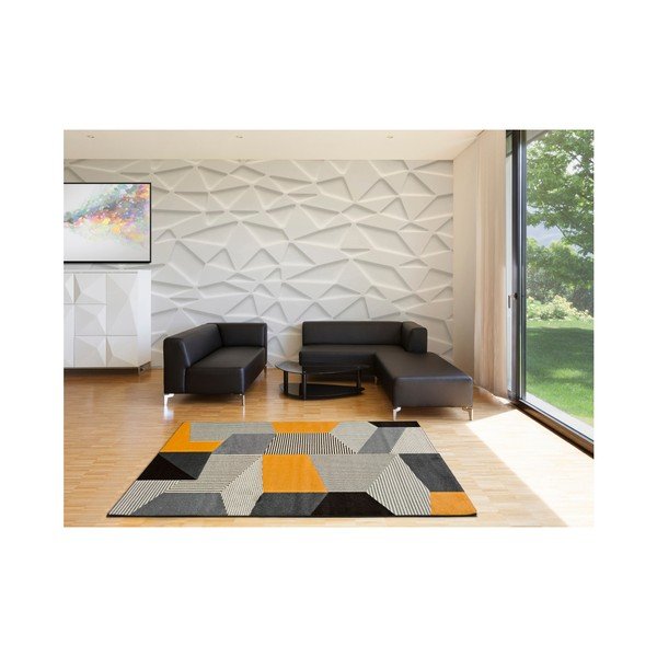 Koberec vhodný aj do exteriéru Universal Leo Grey, 140 x 200 cm-image-1