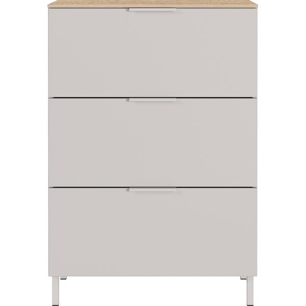 Krémovobiela matná skrinka 68x98x40 cm Savoca – Germania-image-2