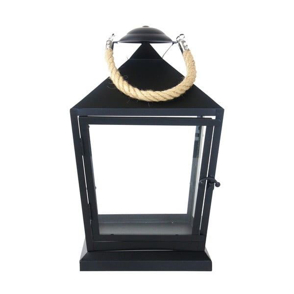 Čierny lampáš Esschert Design Classical, výška 35,4 cm