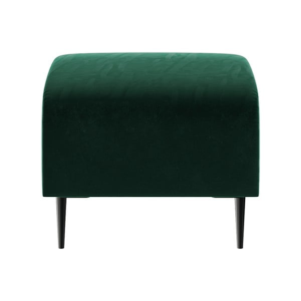 Tmavozelený zamatový puf Ghado Shel-image-2