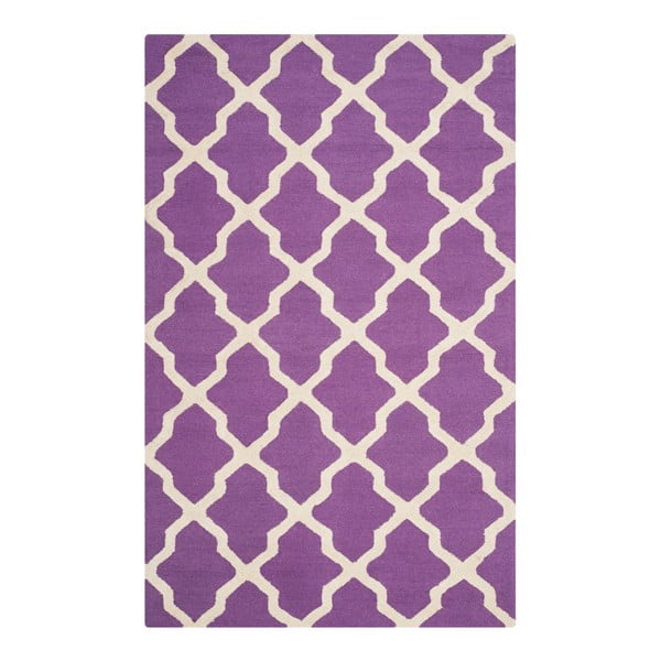 Vlnený koberec Ava Purple, 182x274 cm