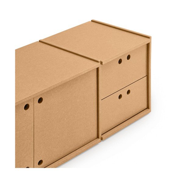 TV stolík v prírodnej farbe 157x42x40 cm Wally – Teulat-image-3