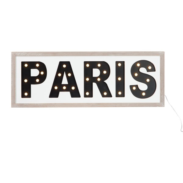 LED svietiaci závesný nápis Paris