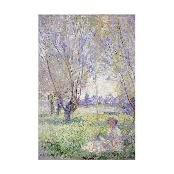 Obraz Claude Monet - Woman Seated under the Willows, 45x30 cm