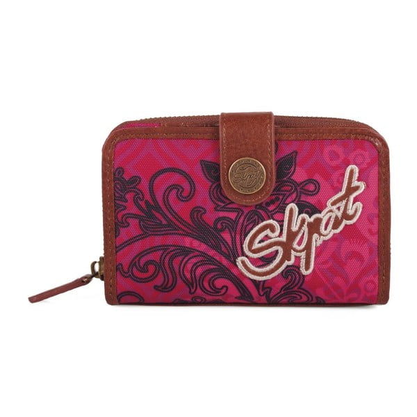 Ružová peňaženka SKPA-T na patent, malá