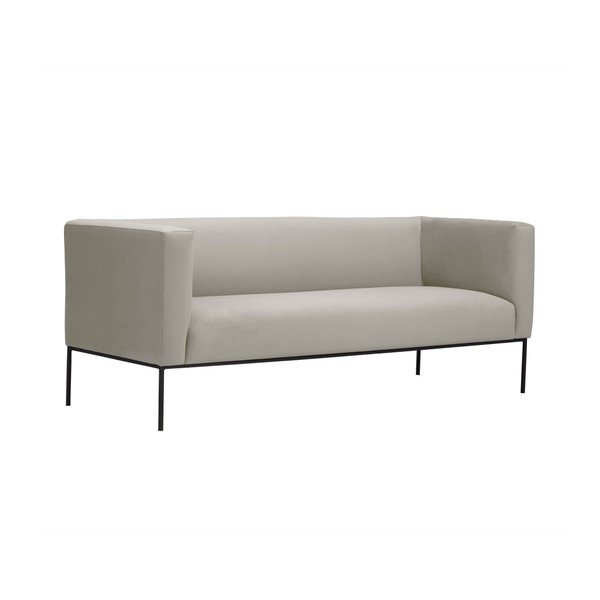 Béžová zamatová dvojmiestna pohovka Windsor & Co Sofas Neptune-image-2