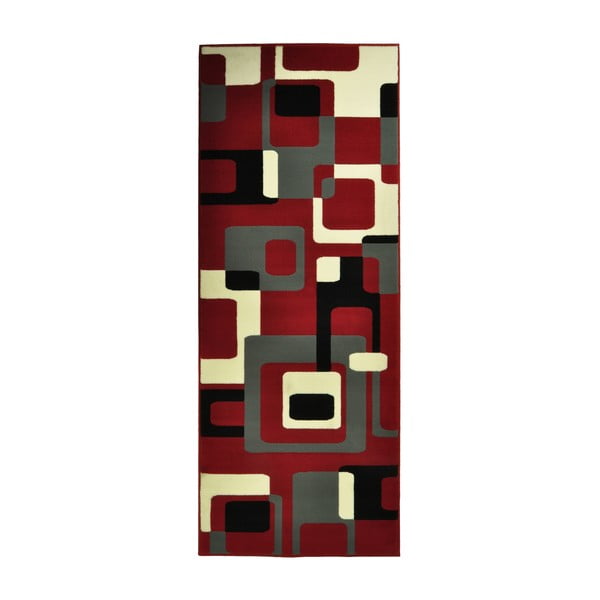 Červený behúň Hanse Home Hamla Retro, 80 × 200 cm