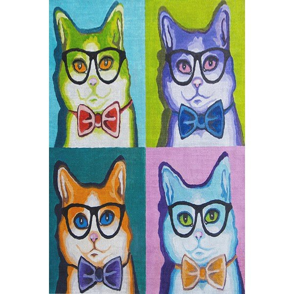 Detský protišmykový koberec Conceptum Hypnose Animals, 80 x 200 cm-image-4