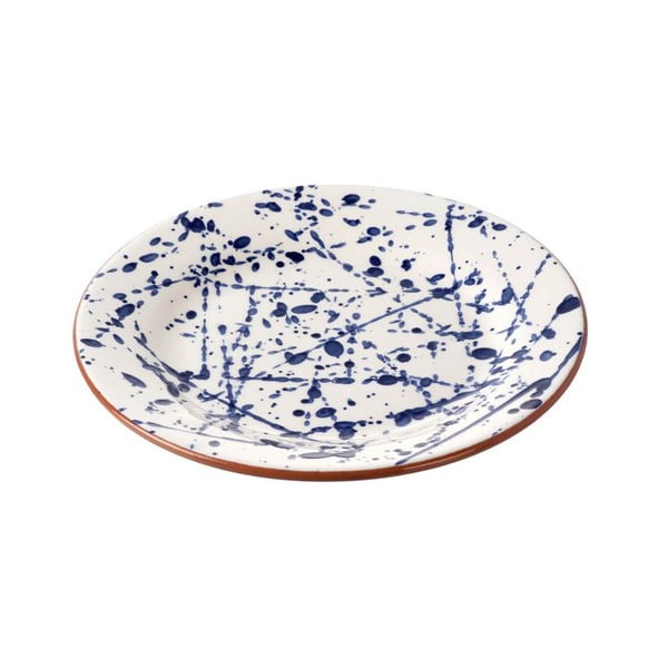 Keramický tanier Parlane Blue Art, 22 cm