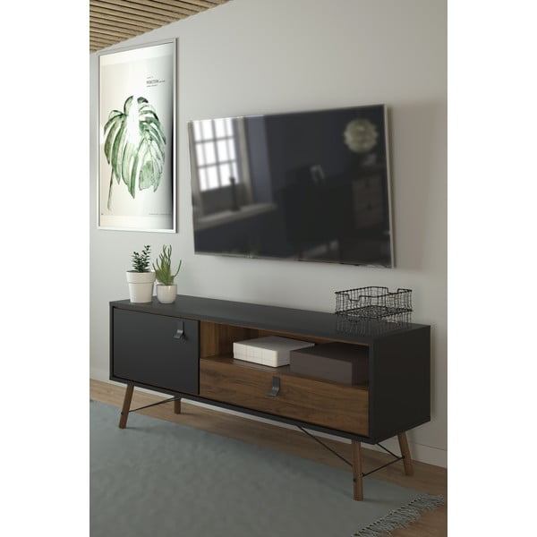 Čierny TV stolík Tvilum Ry-image-1