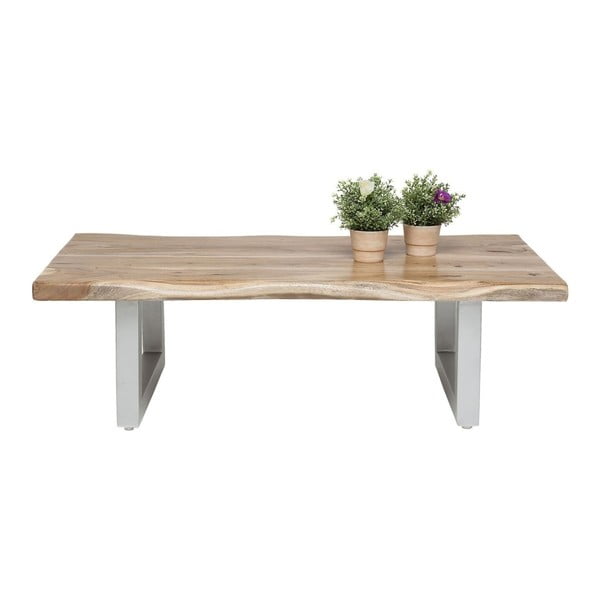 Odkladací stolík z akáciového dreva Kare Design Nature, 135 × 70 cm