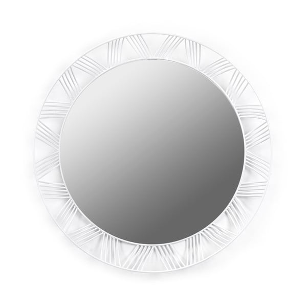Biele okrúhle zrkadlo Serax Iron